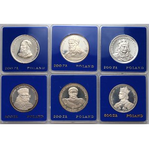 People's Republic of Poland, set of 6 coins from 1979-1986