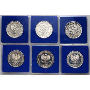 People's Republic of Poland, set of 6 coins from 1979-1986