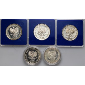Poľská ľudová republika, sada 5 mincí 1980-1987, Olympijské hry