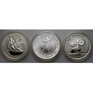 Third Republic, set of 3 coins from 1991-1993, Olympic Games