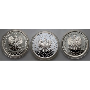 III RP, Satz von 3 Münzen aus 1991-1993, Olympische Spiele