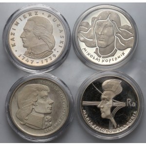 PRL, zestaw 4 x 100 złotych z lat 1973-1976