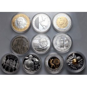 Third Republic, set of 10 x 10 gold from 2006-2010