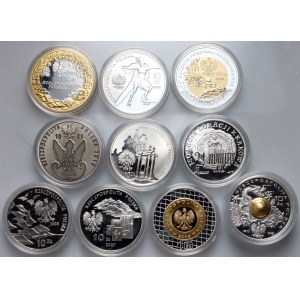 Third Republic, set of 10 x 10 gold from 2006-2010