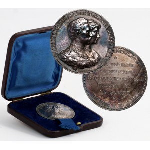 Niemcy, medal z 1889 roku, Rocznica Ślubu Wilhelma II i Augusty Wiktorii