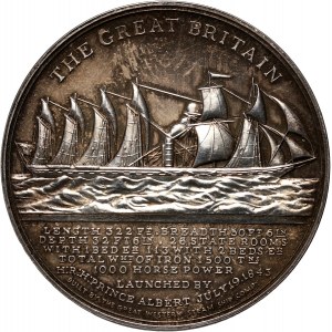 United Kingdom, medal from 1970, Return to Bristol of the SS Great Britain