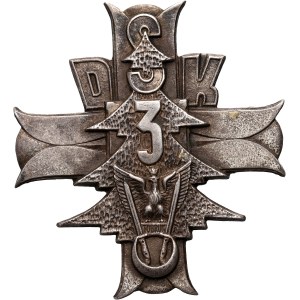 Poland, PSZnZ, 3rd Carpathian Rifle Division commemorative badge, SILVER