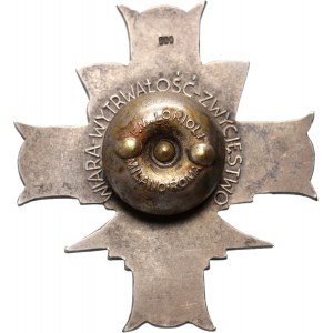 Poľsko, PSZnZ, Pamätný odznak 3. karpatskej streleckej divízie, STRIEBORNÝ