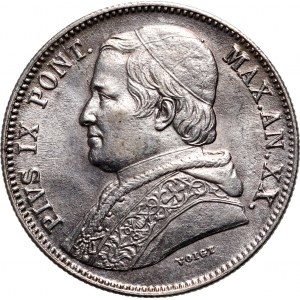 Vatikán, Pius IX, 20 Baiocchi 1865 XX R, Rím
