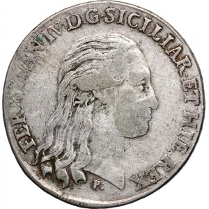 Itálie, Neapol a Sicílie, Ferdinand IV, Piastra (120 Grana) 1796, Neapol