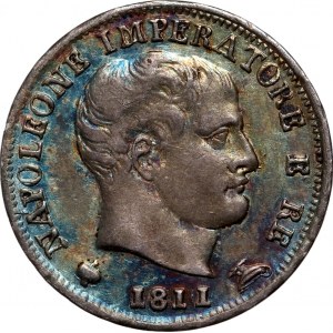 Italien, Königreich von Napoleon I., 5 Soldi 1811 M, Mailand