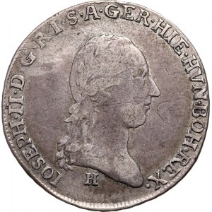 Rakúsko, Holandsko, Jozef II, 1/4 kronenthaler 1788 H, Günzburg