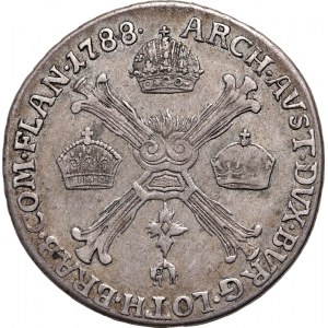 Austria, Niderlandy, Józef II, 1/4 kronenthaler 1788 H, Günzburg