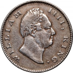 Indie Brytyjskie, Wilhelm IV, 1/2 rupii 1835