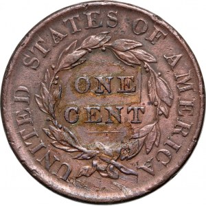 Spojené státy americké, cent 1820, Philadelphia, Liberty Head, velká písmena