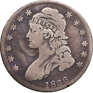 USA, 50 Cents 1836, Philadelphia, Capped Bust