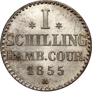 Deutschland, Hamburg, Schilling 1855 A