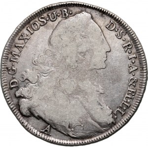 Niemcy, Bawaria, Maksymilian III Józef, talar 1764 A, Amberg