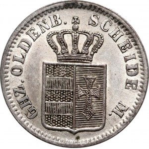 Deutschland, Oldenburg, 1/2 Silberpfennig, 1869 B