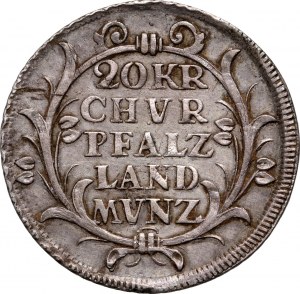 Niemcy, Pfalz, Karol Filip, 20 krajcarów 1736