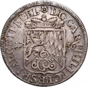 Německo, Pfalz, Karl Filip, 20 krajcars 1736