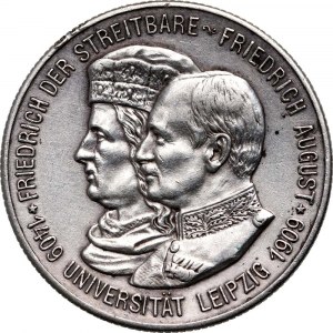 Nemecko, Sasko, Friedrich August III, 2 známky 1909, Muldenhütten, Lipská univerzita