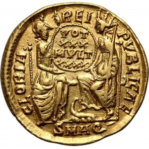 Cesarstwo Rzymskie, Konstancjusz II 337-361, solidus, Akwileja