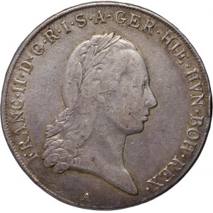 Austria, Niderlandy, Franciszek II, 1 kronenthaler 1796 A, Wiedeń