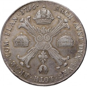 Austria, Niderlandy, Franciszek II, 1 kronenthaler 1796 A, Wiedeń