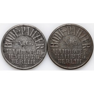 Kalisz, set of 2 x bank token for BODE PANZER cash registers