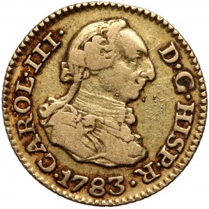 Spain, Charles III, 1/2 Escudo 1783 M-JD, Madrid