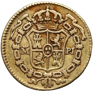 Španielsko, Karol III, 1/2 escudo 1774 M-PJ, Madrid