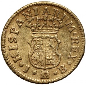 Španielsko, Ferdinand VI, 1/2 escudo 1756 M-JB, Madrid