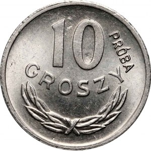 PRL, 10 groszy 1949, PRÓBA, nikel