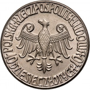 PRL, 10 zloty 1964, Warsaw, Casimir the Great, copper-nickel, no inscription PRÓBA
