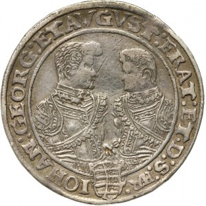 Niemcy, Saksonia, Krystian II, Jan Jerzy I, August, talar 1605 HR, Drezno