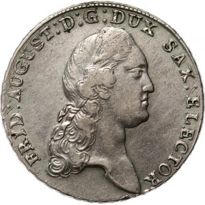 Nemecko, Sasko, Fridrich August III, 1782 IEC thaler, Drážďany