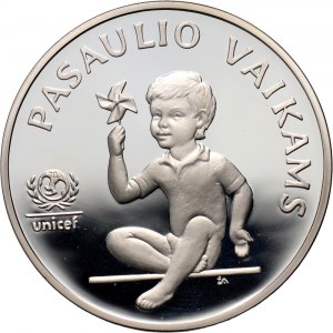 Lithuania, 5 Litai 1998, Unicef, Children of the World
