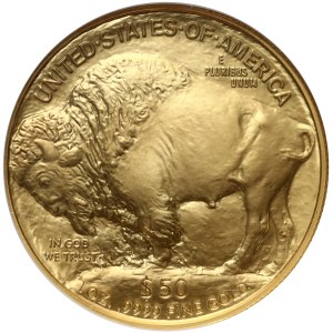 Vereinigte Staaten von Amerika, $50 2007, Bison, Early Releases
