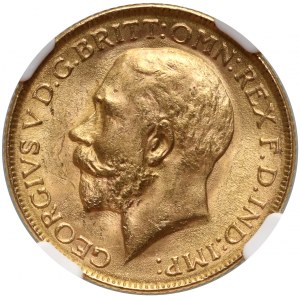 British India, George V, Sovereign 1918 I, Bombay