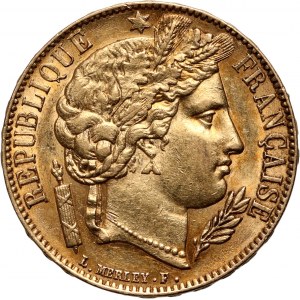 Francie, 20 franků 1851 A, Paříž, Ceres