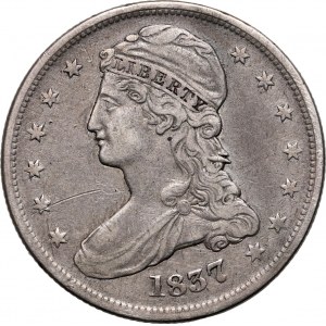 Spojené státy americké, 50 centů 1837, Philadelphia, Capped Bust