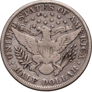 Spojené státy americké, 1/2 dolaru 1904, Philadelphia, Barber
