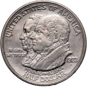 Vereinigte Staaten von Amerika, 1/2 Dollar 1923 S, San Francisco, 100. Jahrestag der Monroe-Doktrin