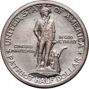 Spojené státy americké, 1/2 dolaru 1925, Philadelphia, 150. výročí bitvy u Lexingtonu a Concordu