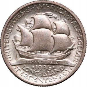 Vereinigte Staaten von Amerika, 1/2 Dollar 1936, Philadelphia, Long Island