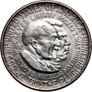 USA, 1/2 Dollar 1952, Philadelphia, Washington and Carver