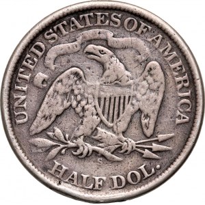 Spojené státy americké, 50 centů (Half Dollar) 1868, Philadelphia, Liberty Seated