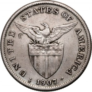 Philippines, US administration, Peso 1907 S, San Francisco