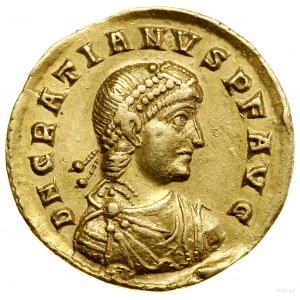 Solidus, 367-375, Trewir; Aw: Popiersie cesarza w prawo...